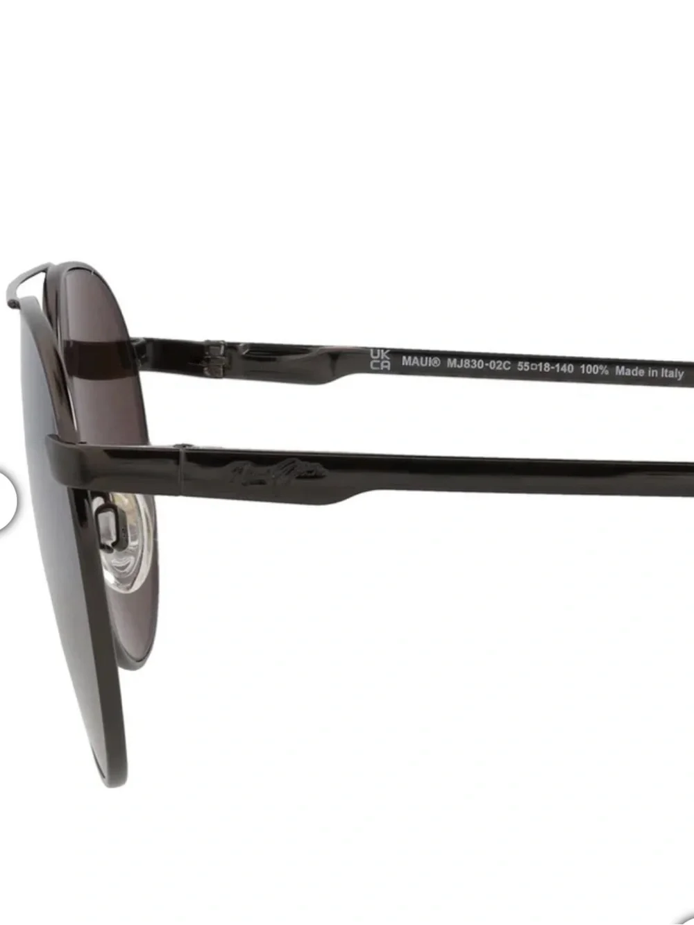 MAUI JIM Waterfront Polarized Aviator Sunglasses, Blue / Silver